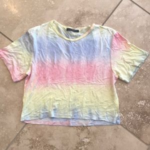 Brandy Melville brand tie-dye crop top
